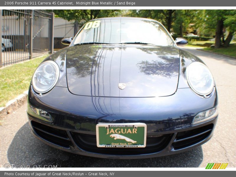 Midnight Blue Metallic / Sand Beige 2006 Porsche 911 Carrera 4S Cabriolet