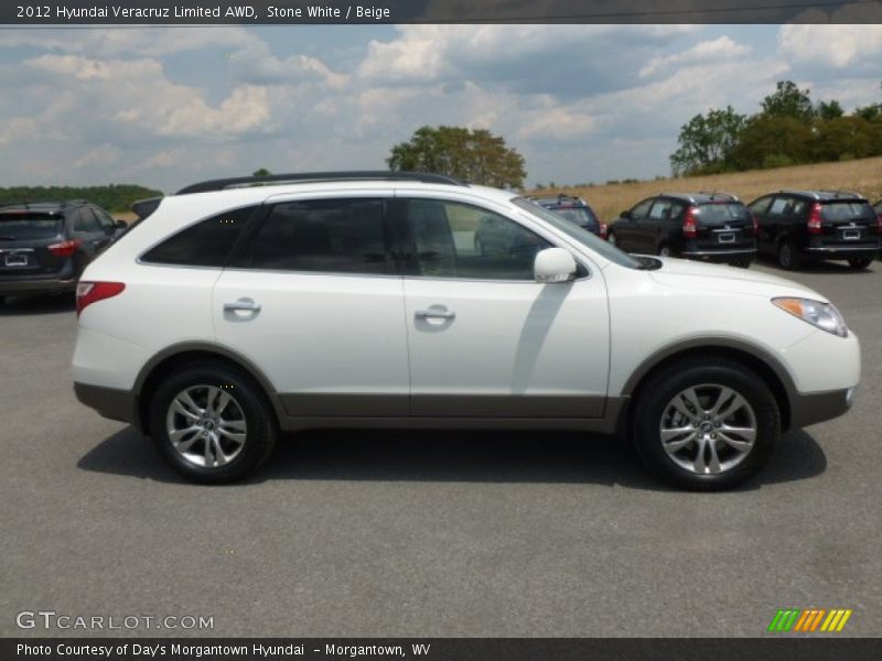 Stone White / Beige 2012 Hyundai Veracruz Limited AWD