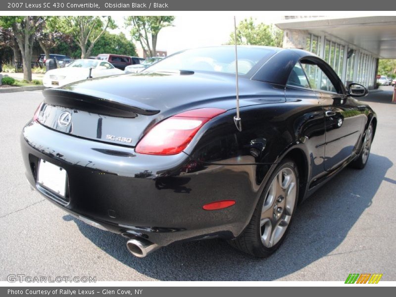 Obsidian Black / Black 2007 Lexus SC 430 Convertible