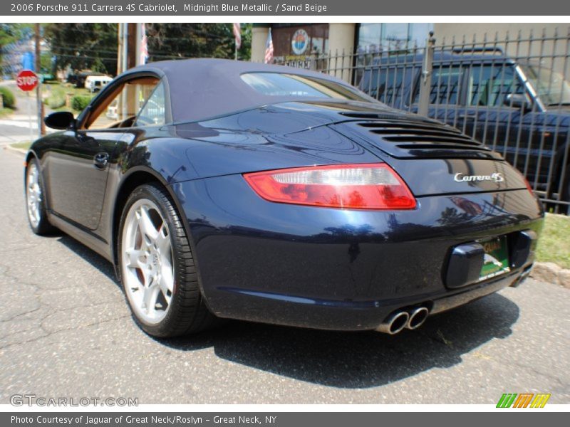 Midnight Blue Metallic / Sand Beige 2006 Porsche 911 Carrera 4S Cabriolet