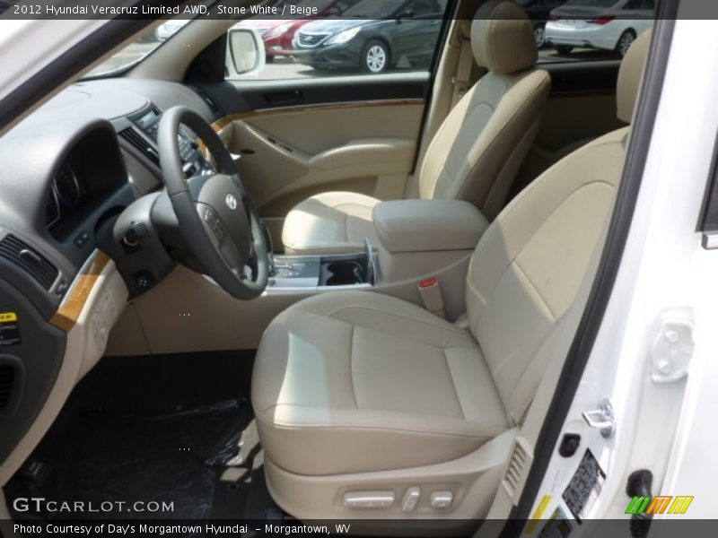 Stone White / Beige 2012 Hyundai Veracruz Limited AWD