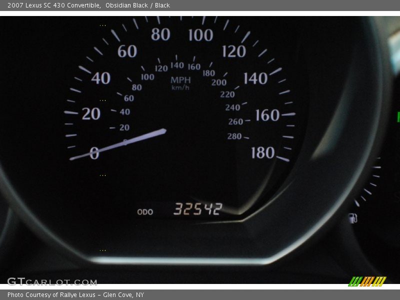 Obsidian Black / Black 2007 Lexus SC 430 Convertible