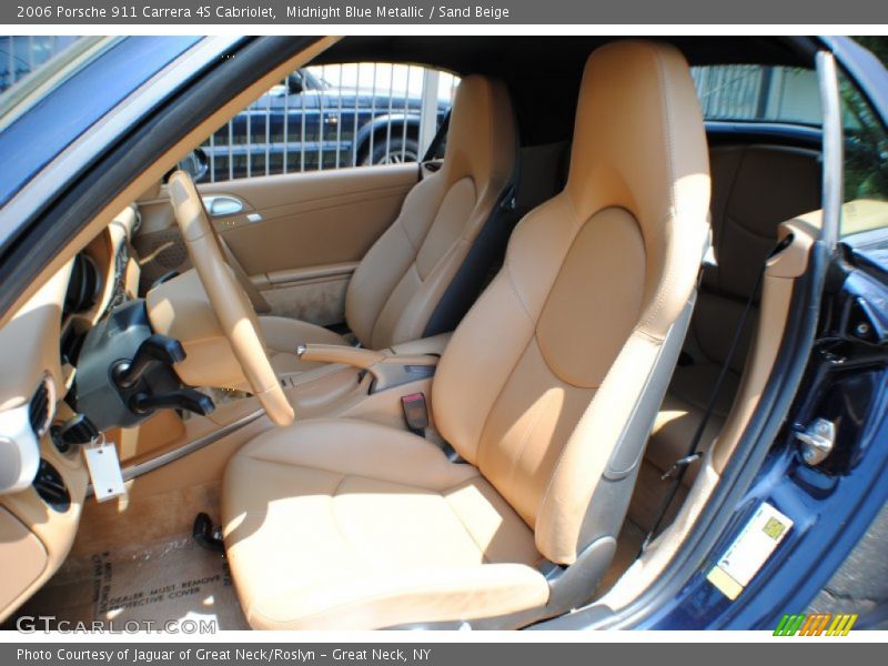 Midnight Blue Metallic / Sand Beige 2006 Porsche 911 Carrera 4S Cabriolet