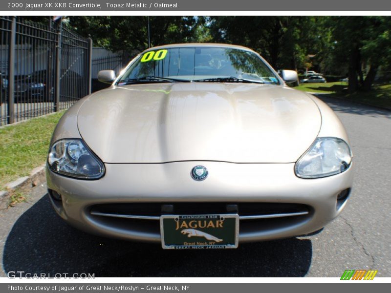 Topaz Metallic / Oatmeal 2000 Jaguar XK XK8 Convertible