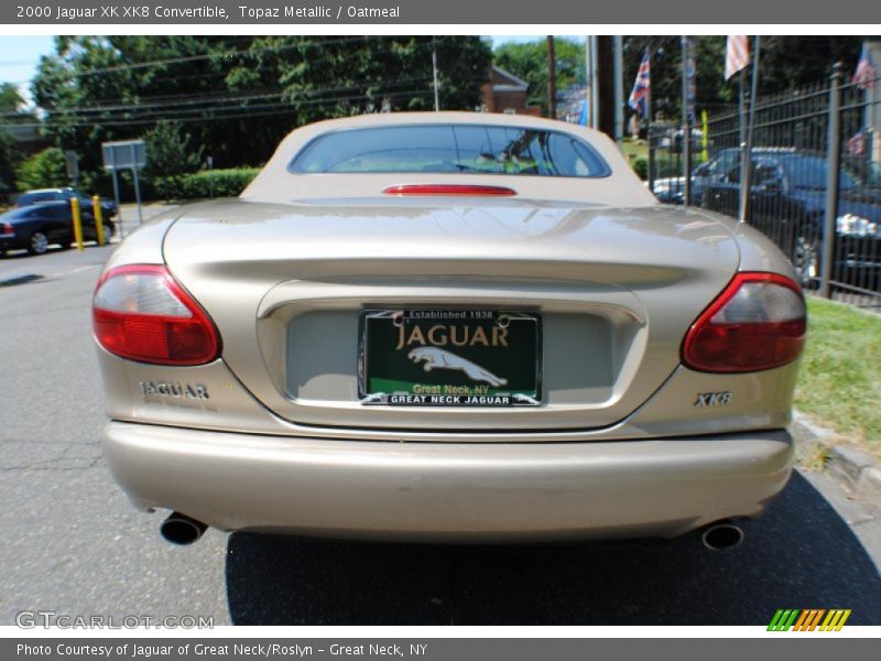Topaz Metallic / Oatmeal 2000 Jaguar XK XK8 Convertible