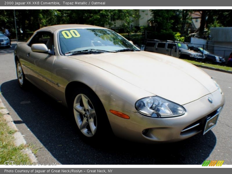 Topaz Metallic / Oatmeal 2000 Jaguar XK XK8 Convertible