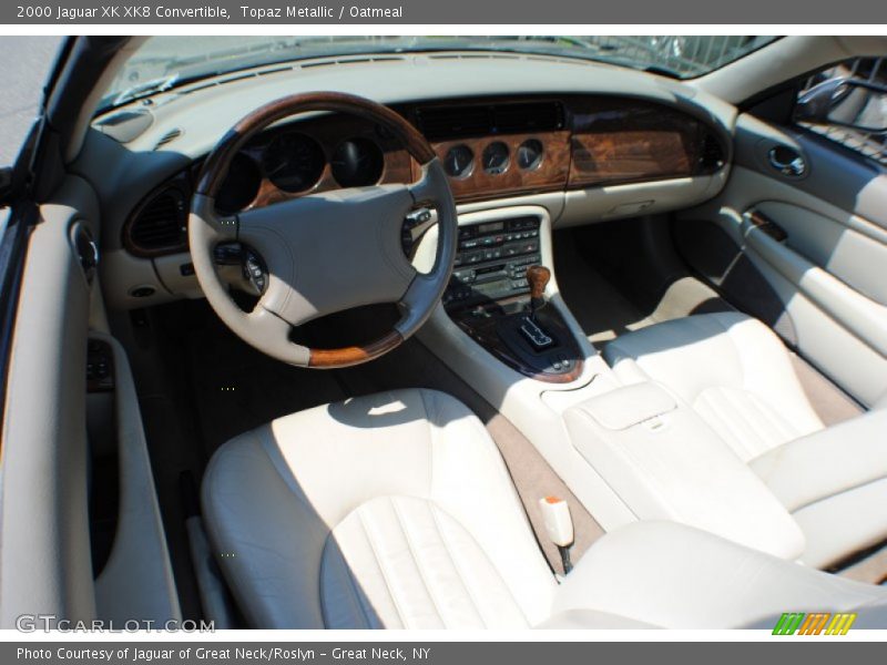 Topaz Metallic / Oatmeal 2000 Jaguar XK XK8 Convertible