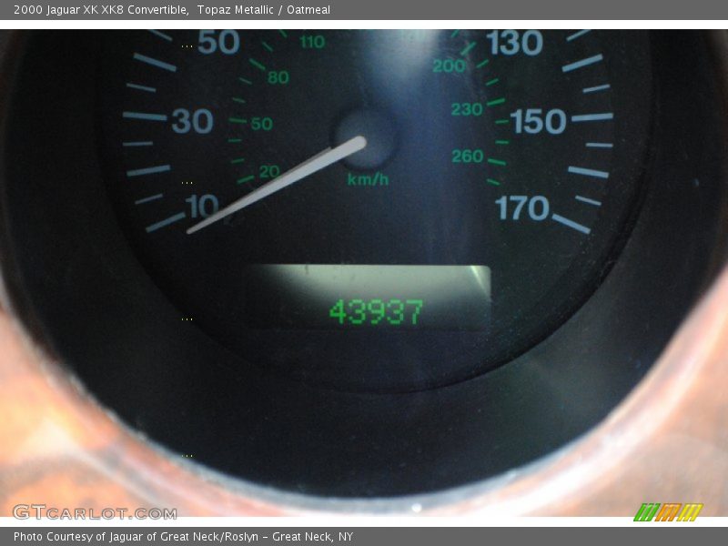 Topaz Metallic / Oatmeal 2000 Jaguar XK XK8 Convertible