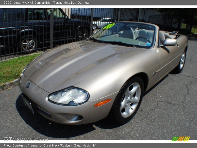 Topaz Metallic / Oatmeal 2000 Jaguar XK XK8 Convertible