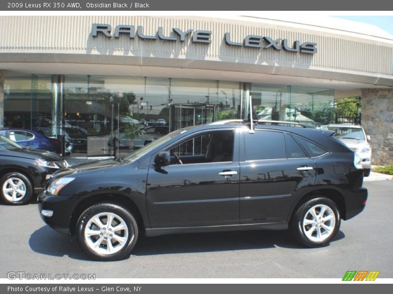 Obsidian Black / Black 2009 Lexus RX 350 AWD