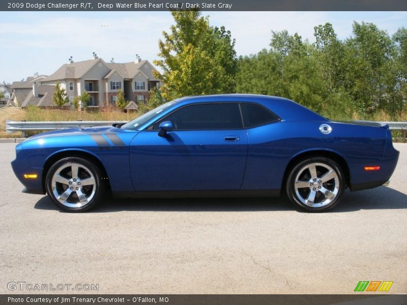 Deep Water Blue Pearl Coat / Dark Slate Gray 2009 Dodge Challenger R/T