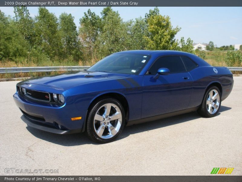 Deep Water Blue Pearl Coat / Dark Slate Gray 2009 Dodge Challenger R/T