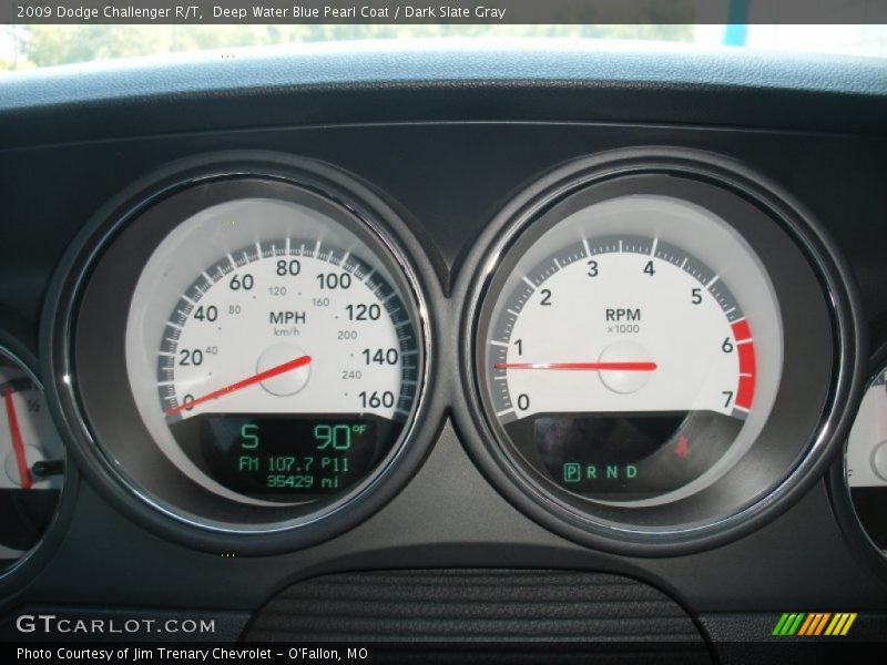 Deep Water Blue Pearl Coat / Dark Slate Gray 2009 Dodge Challenger R/T