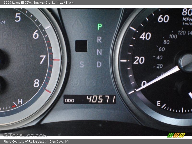 Smokey Granite Mica / Black 2009 Lexus ES 350