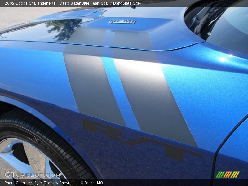 Deep Water Blue Pearl Coat / Dark Slate Gray 2009 Dodge Challenger R/T