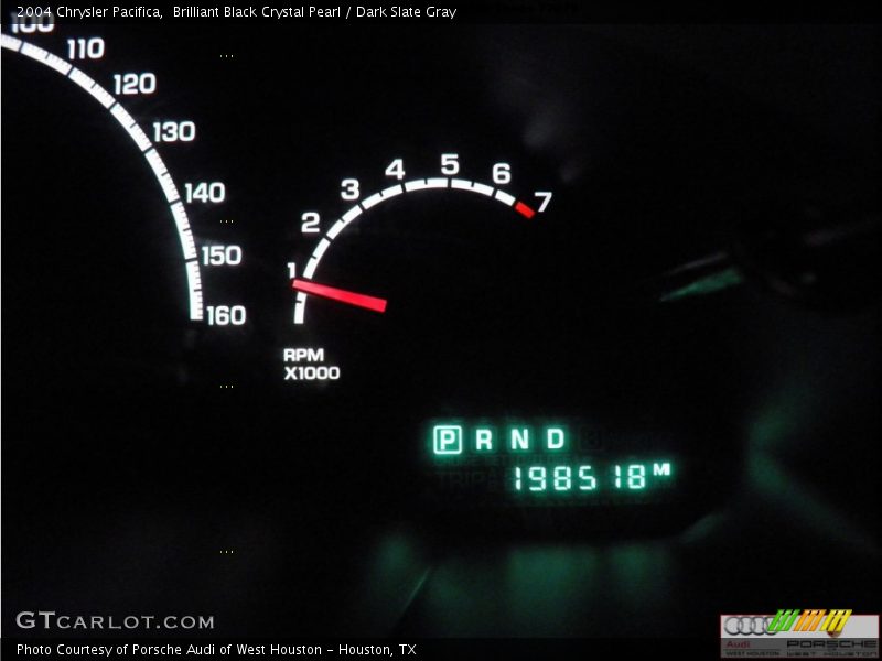 Brilliant Black Crystal Pearl / Dark Slate Gray 2004 Chrysler Pacifica
