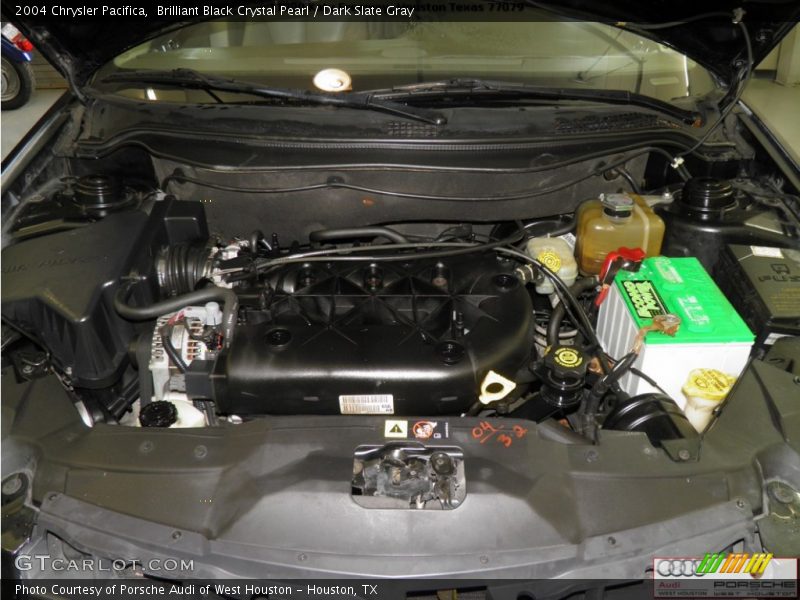 Brilliant Black Crystal Pearl / Dark Slate Gray 2004 Chrysler Pacifica