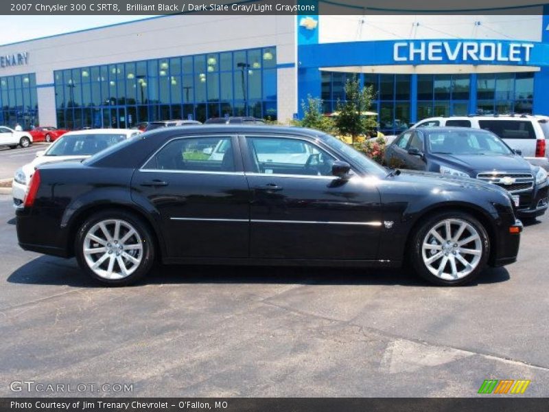 Brilliant Black / Dark Slate Gray/Light Graystone 2007 Chrysler 300 C SRT8