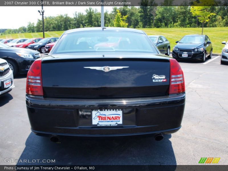 Brilliant Black / Dark Slate Gray/Light Graystone 2007 Chrysler 300 C SRT8