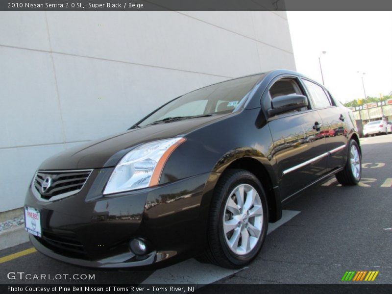 Super Black / Beige 2010 Nissan Sentra 2.0 SL
