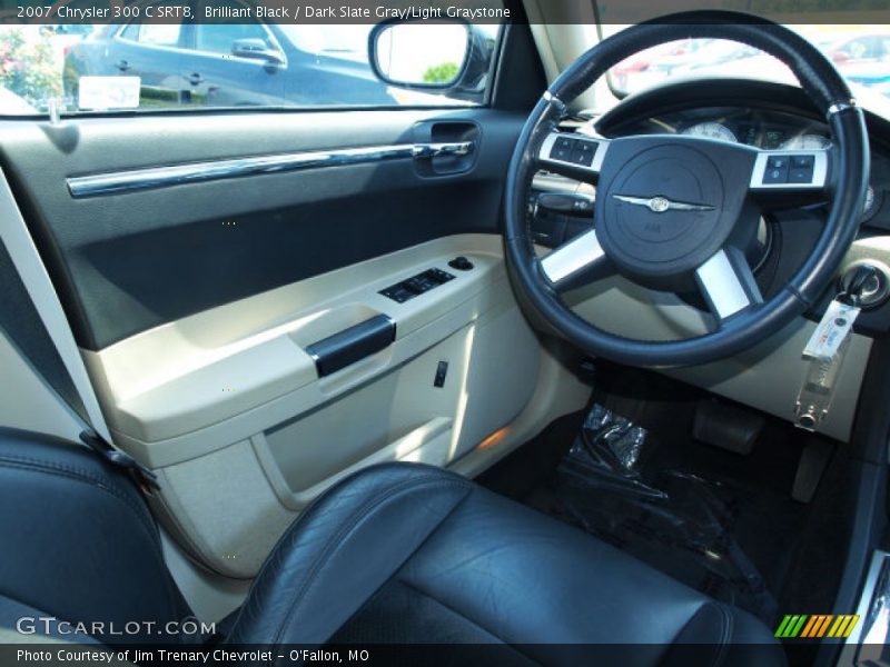Brilliant Black / Dark Slate Gray/Light Graystone 2007 Chrysler 300 C SRT8