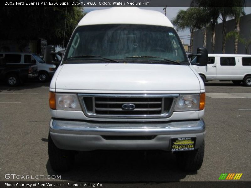 Oxford White / Medium Flint 2003 Ford E Series Van E350 Super Duty XL 4WD