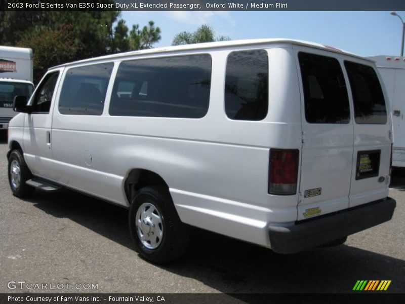 Oxford White / Medium Flint 2003 Ford E Series Van E350 Super Duty XL Extended Passenger