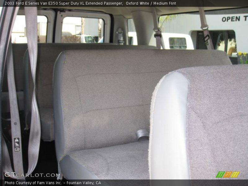 Oxford White / Medium Flint 2003 Ford E Series Van E350 Super Duty XL Extended Passenger