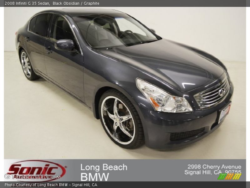 Black Obsidian / Graphite 2008 Infiniti G 35 Sedan