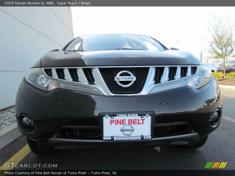 Super Black / Beige 2009 Nissan Murano SL AWD