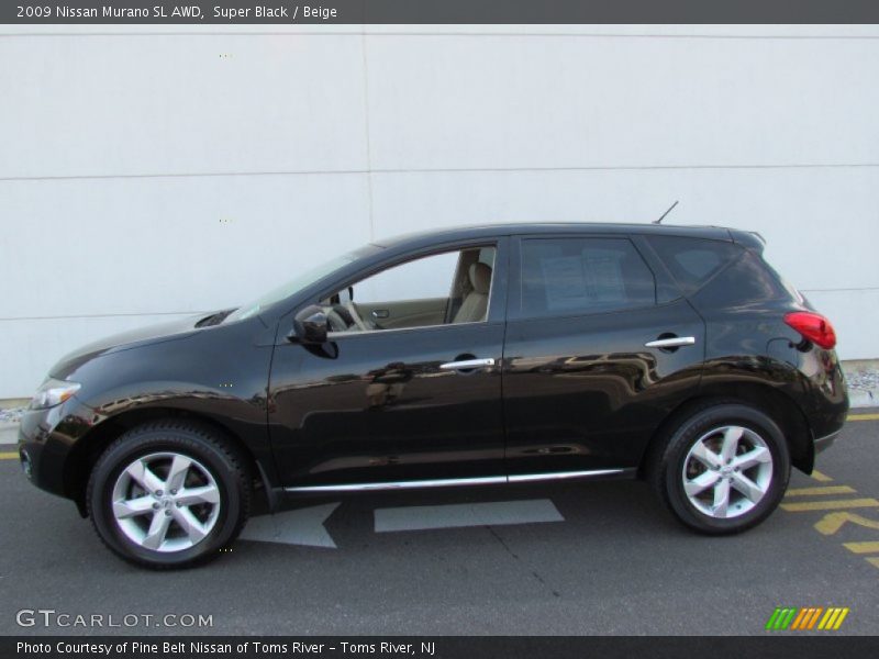 Super Black / Beige 2009 Nissan Murano SL AWD