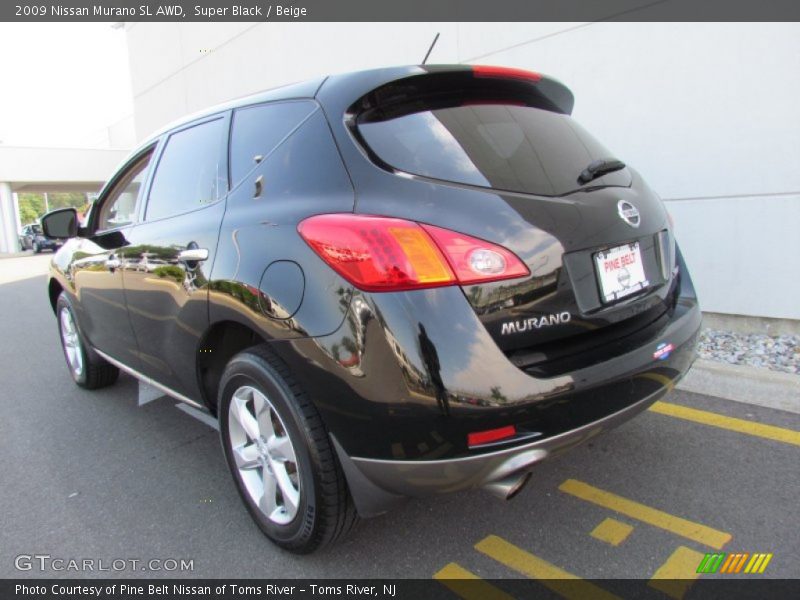 Super Black / Beige 2009 Nissan Murano SL AWD