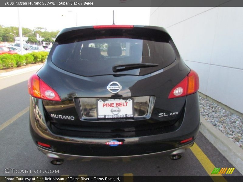 Super Black / Beige 2009 Nissan Murano SL AWD