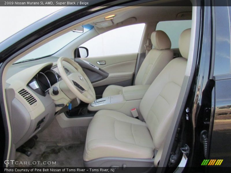 Super Black / Beige 2009 Nissan Murano SL AWD