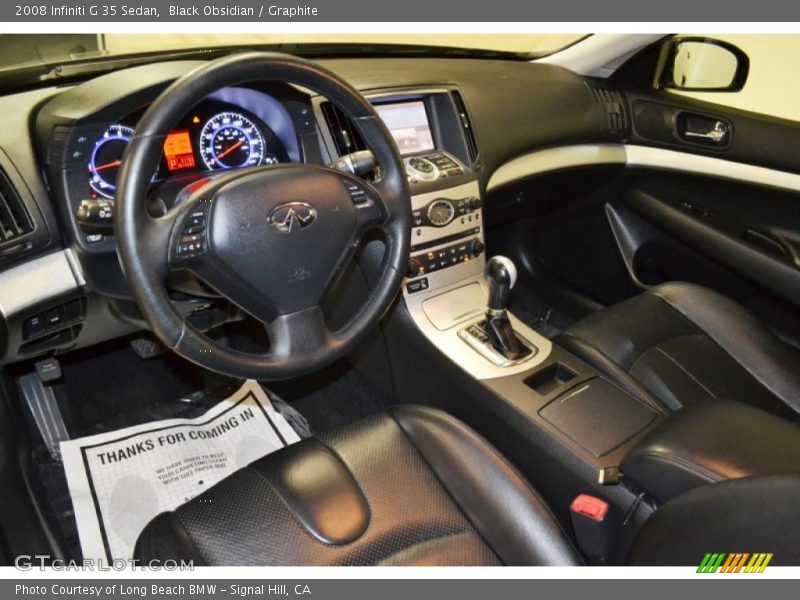 Black Obsidian / Graphite 2008 Infiniti G 35 Sedan