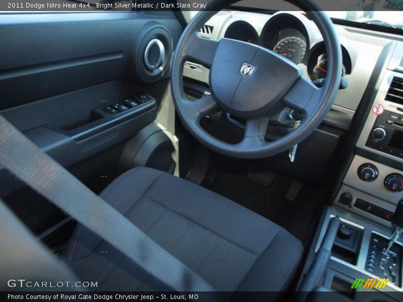 Bright Silver Metallic / Dark Slate Gray 2011 Dodge Nitro Heat 4x4