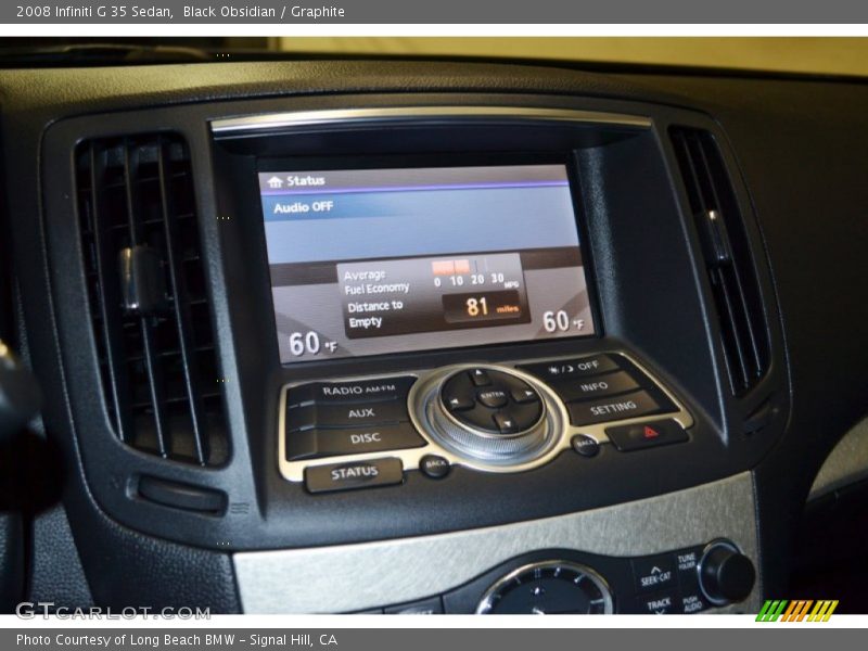 Black Obsidian / Graphite 2008 Infiniti G 35 Sedan