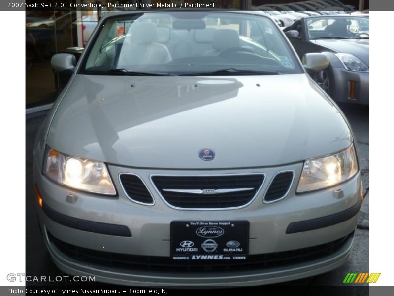Parchment Silver Metallic / Parchment 2007 Saab 9-3 2.0T Convertible