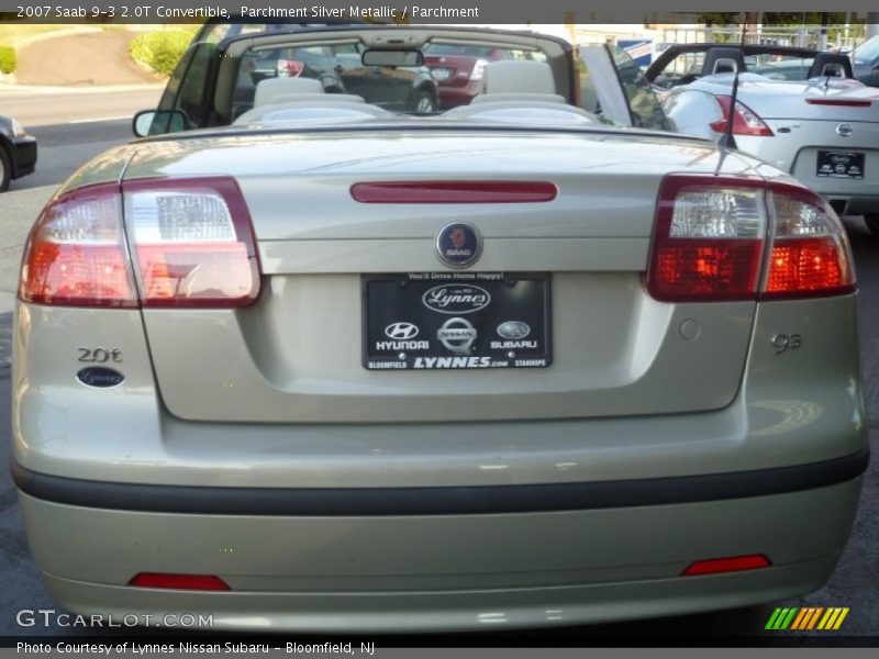 Parchment Silver Metallic / Parchment 2007 Saab 9-3 2.0T Convertible