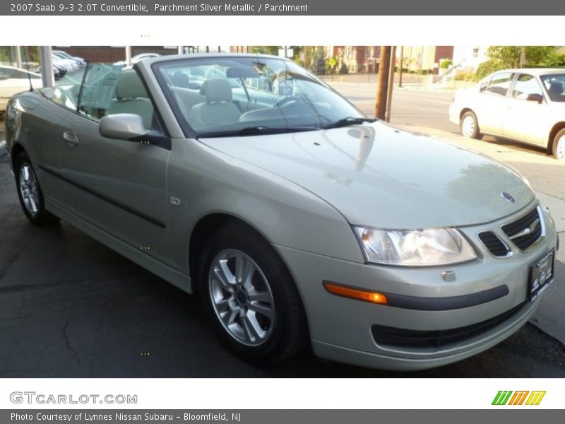 Parchment Silver Metallic / Parchment 2007 Saab 9-3 2.0T Convertible