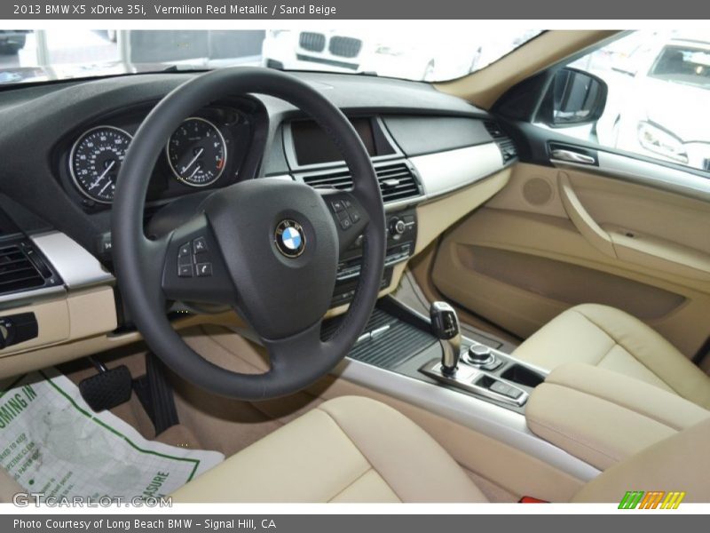Vermilion Red Metallic / Sand Beige 2013 BMW X5 xDrive 35i