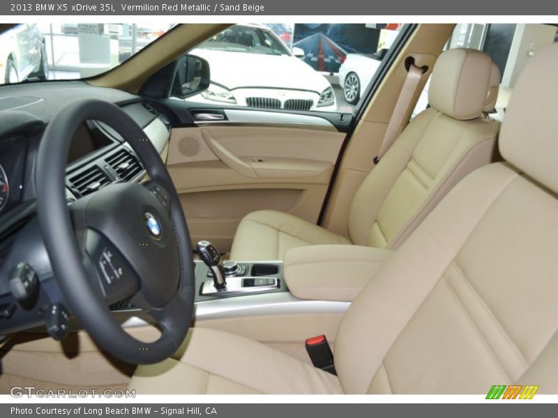Vermilion Red Metallic / Sand Beige 2013 BMW X5 xDrive 35i