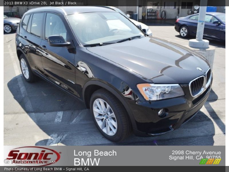 Jet Black / Black 2013 BMW X3 xDrive 28i