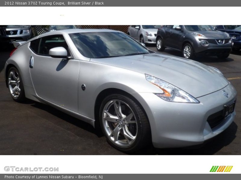 Brilliant Silver / Black 2012 Nissan 370Z Touring Coupe