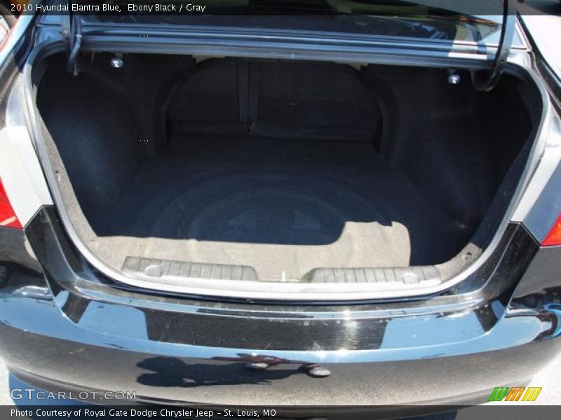 Ebony Black / Gray 2010 Hyundai Elantra Blue