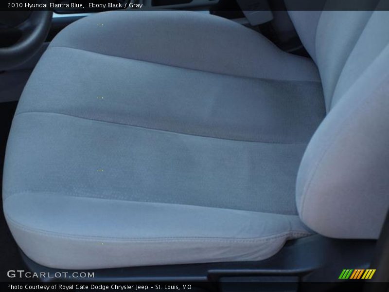 Ebony Black / Gray 2010 Hyundai Elantra Blue