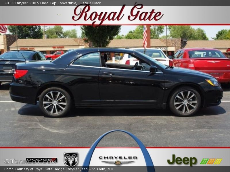 Black / Black 2012 Chrysler 200 S Hard Top Convertible