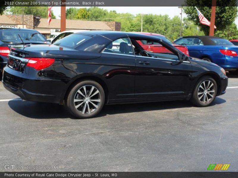 Black / Black 2012 Chrysler 200 S Hard Top Convertible