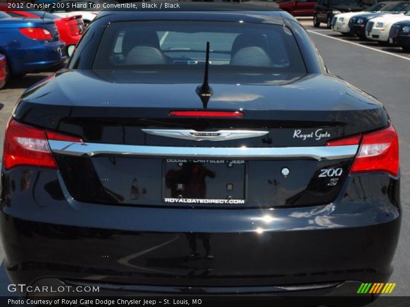 Black / Black 2012 Chrysler 200 S Hard Top Convertible