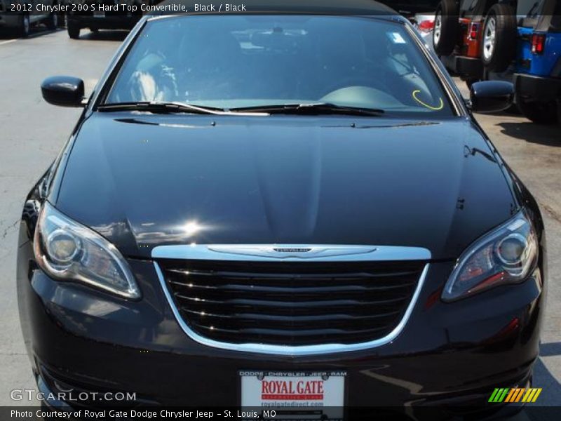 Black / Black 2012 Chrysler 200 S Hard Top Convertible
